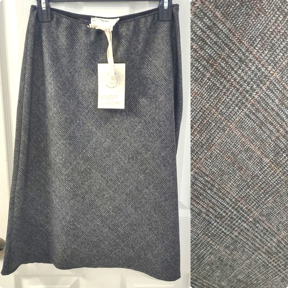 NWT Urban Outfitters Renewal Remnants Plaid Knee Length Column Midi Skirt Size M - Picture 10 of 13